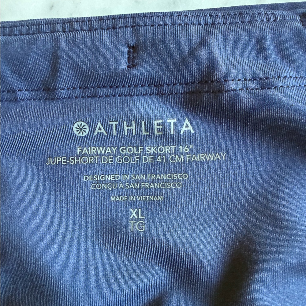 Athleta Navy Performance Golf Skort